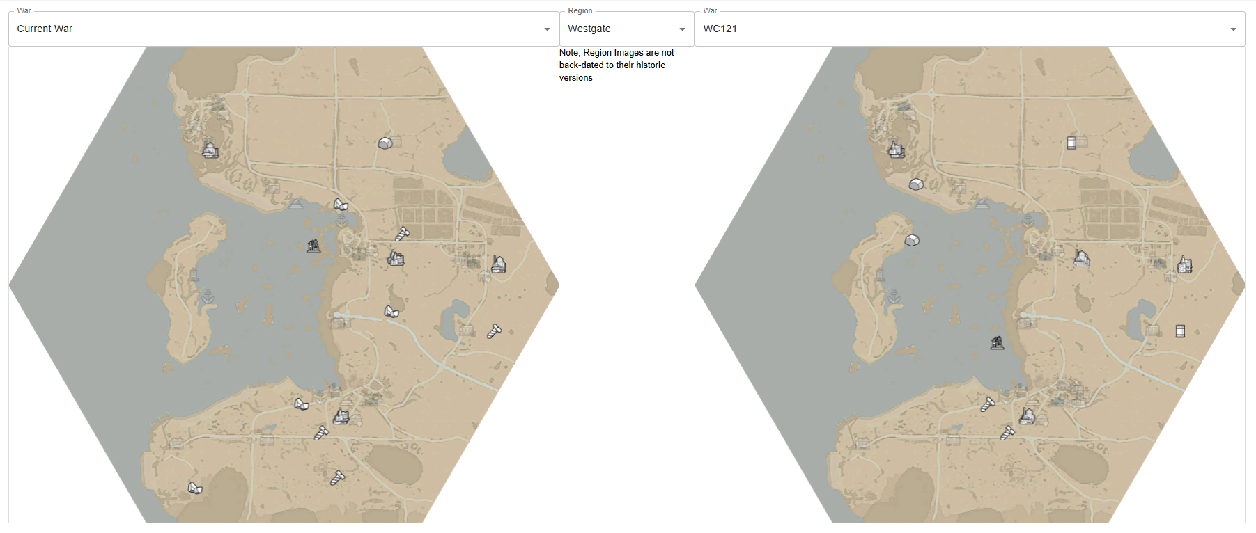 Compare War Resource Layouts